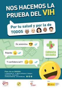 Cartel Campaña Prevención VIH Farmacias 2019