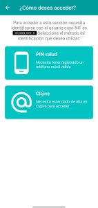 APP Salud Infomra Cl@ve