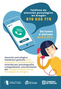 Teléfono de ayuda psicólogos de Aragón