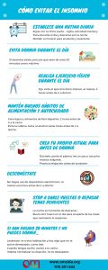 Infografía para evitar el Insomnio