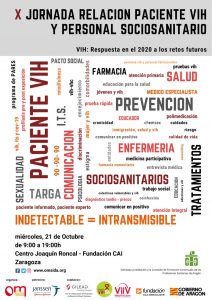 Cartel X Jornada Relación Paciente VIH y Personal Sociosanitario