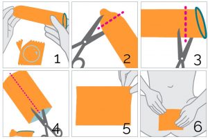 Cómo hacer una barrera de látex con un condón