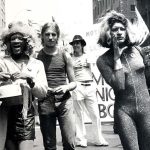 Marsha Johnson; Joseph Ratanski, Sylvia Rivera; 1973 photo by Leonard Fink