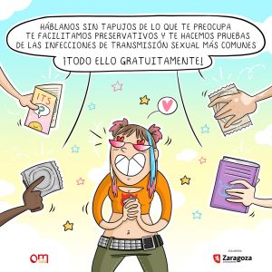 Habla sin tapujos, llévate material preventivo