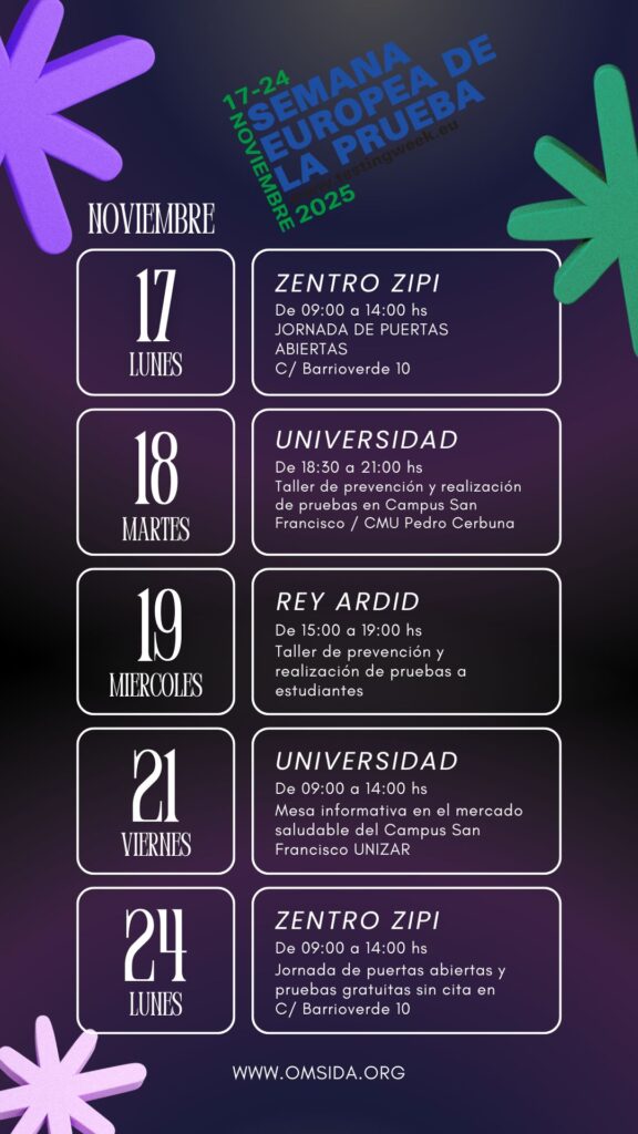 Semana Europea de la prueba zaragoza 2025 omsida zentro zipi